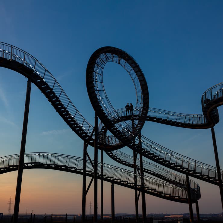 Rollercoaster Achterbahn