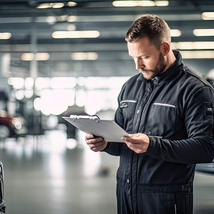 Automechaniker in Werkstatt - Kosten Reparatur