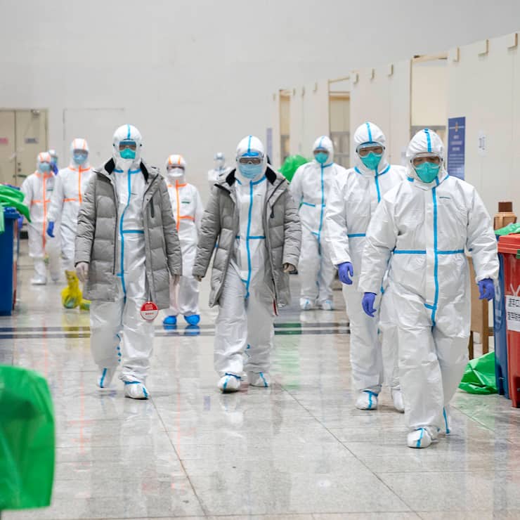 Medizinisches Personal Wuhan 05 02 20