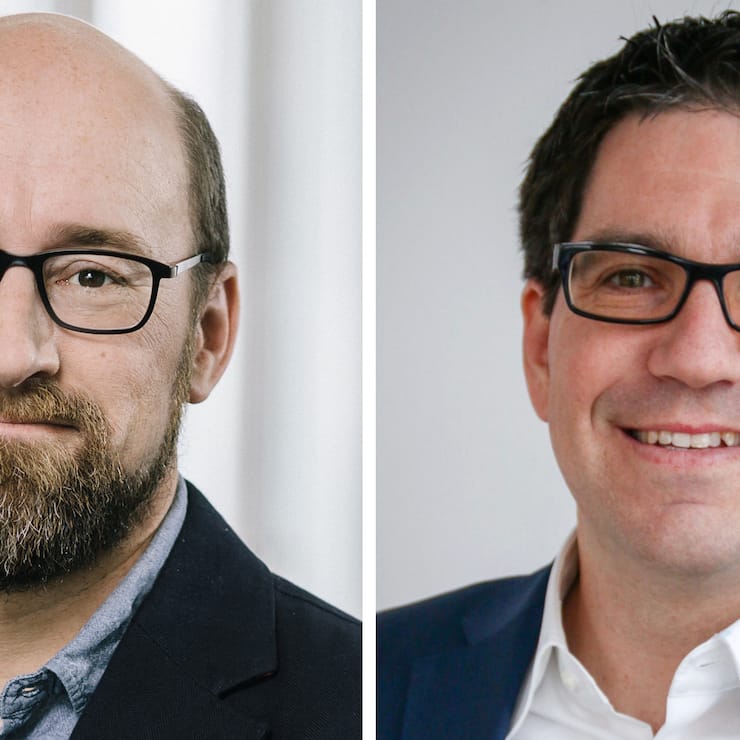 Michael Hanisch, Head of Technology, Amazon Web Services (AWS), Raphael Graber, Lead Cloud Solutions, Helvetia