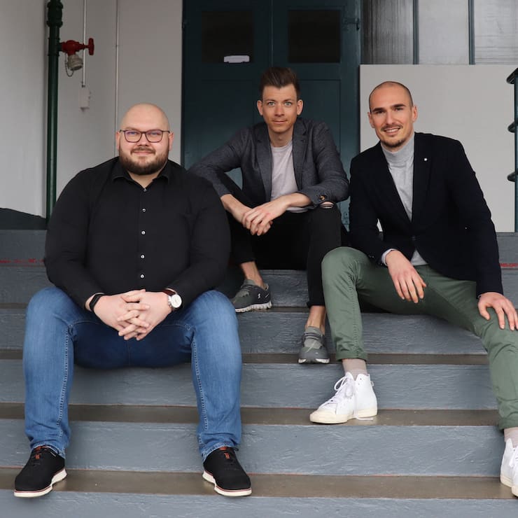 Vedran Pranjic, Felix Huemer und Benedikt Andreas, Helvengo