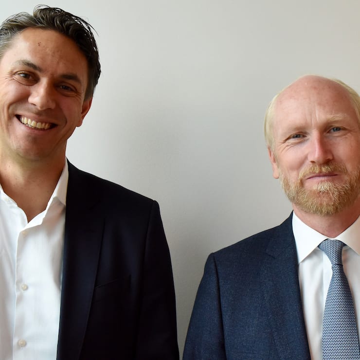 Roman Knipprath, Head Insurance Clients bei DWS, und Sven Württemberger, CEO DWS Schweiz.