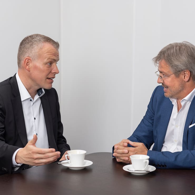 Heinz Schär (links), Peter Hofmann, Tellco AG, Pensionskasse