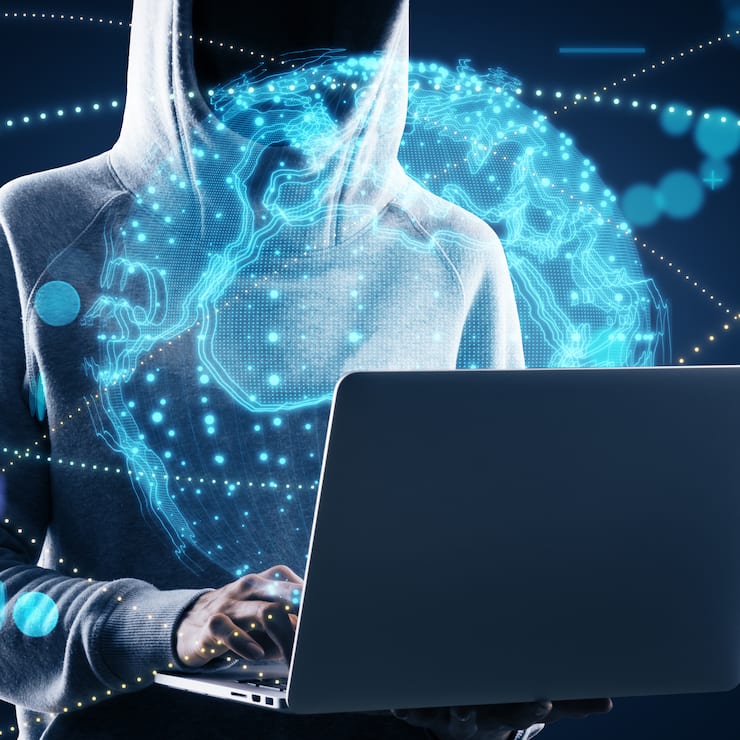 Hacker - Online Erpressung - Cyberattacke