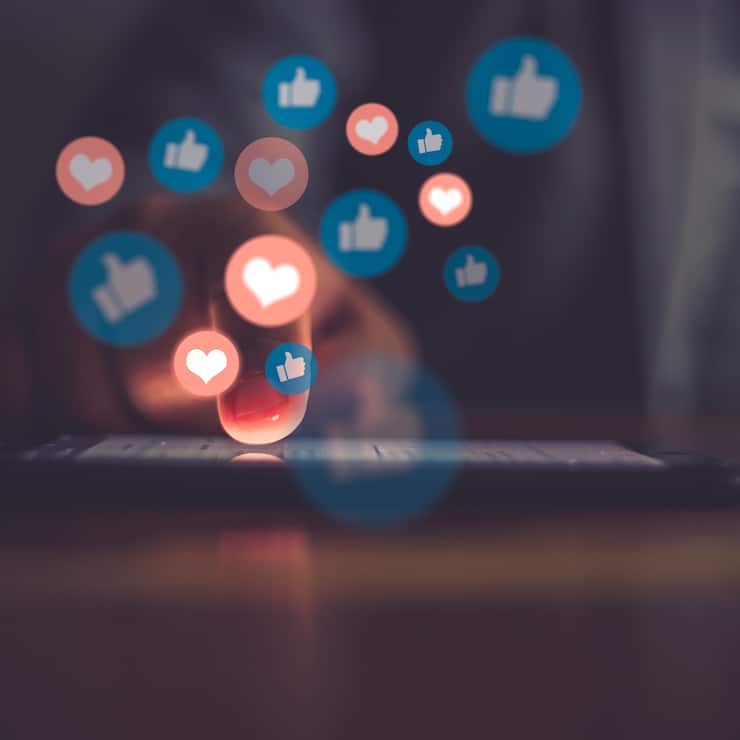 Young man using smart phone,Social media concept.