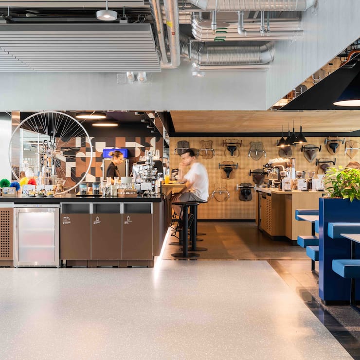 Google Büro mit Kaffeeecke