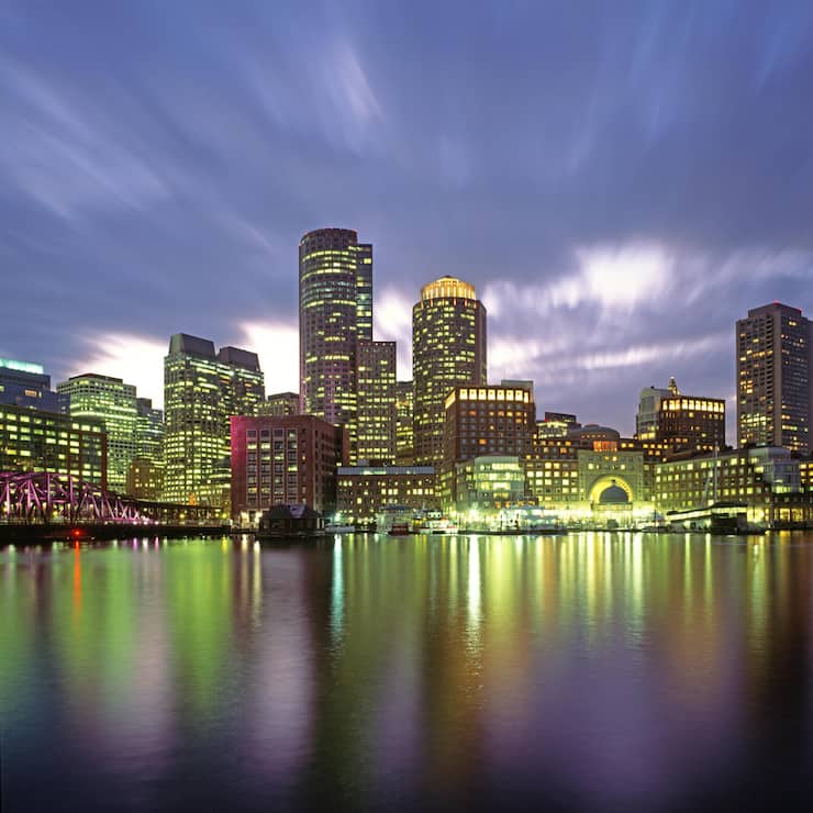 Boston Harbor and skyline