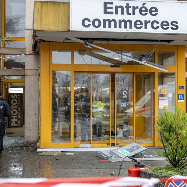 Gesprengter Bancomat - Geldautomatensprengung