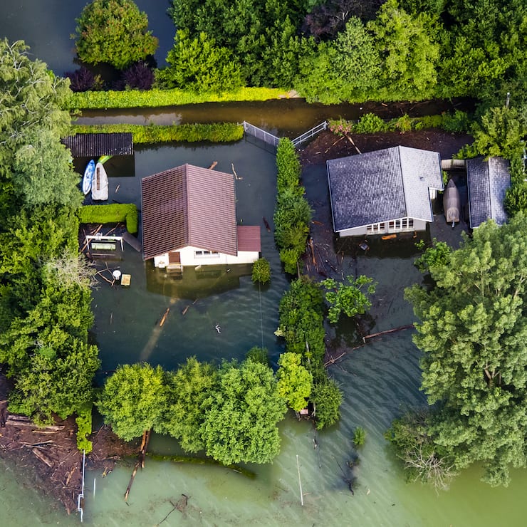 SCHWEIZ HOCHWASSER BIELERSEE