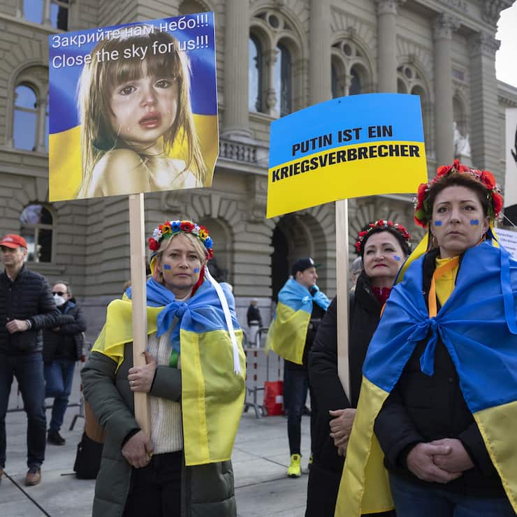 SCHWEIZ UKRAINE RUSSLAND KRIEG PROTEST