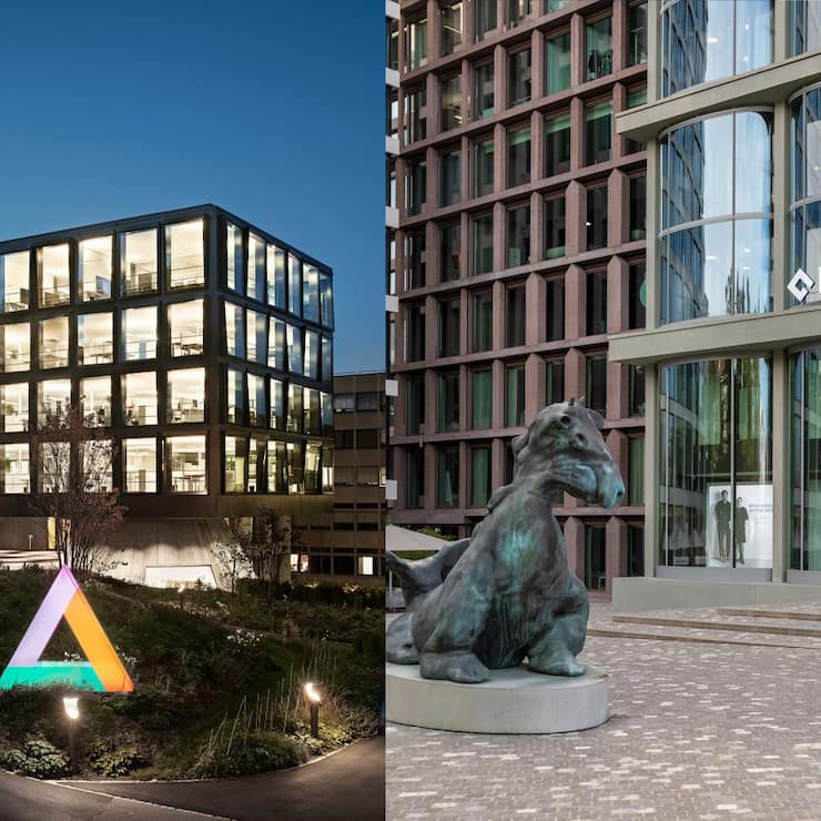 Gebäude Helvetia und Baloise