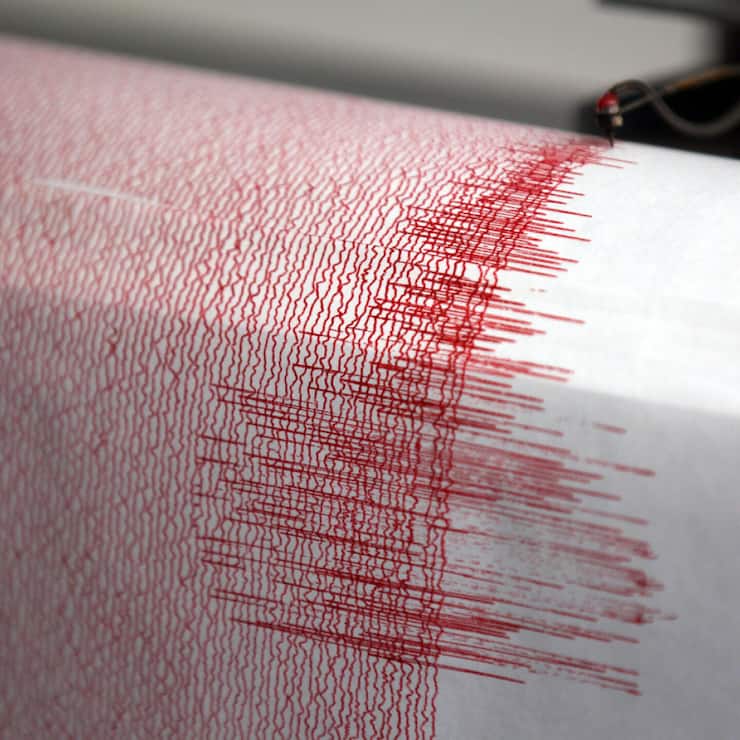 Aufzeichnungen eines Seismographen