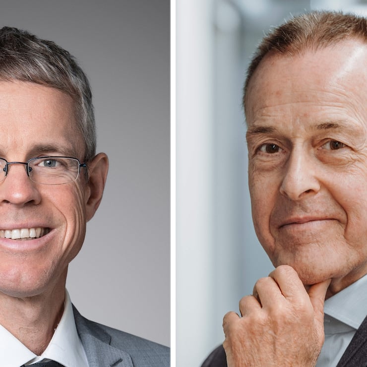 Martin Eling, HSG-Professor und Jörg Odermatt, Gründer und Verwaltungsratspräsident von Pensexpert.