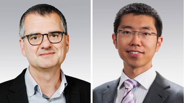 Treiben für die Assekuranz wichtige Zukunftsthemen voran: Kai-Uwe Schanz und Alex Jia.