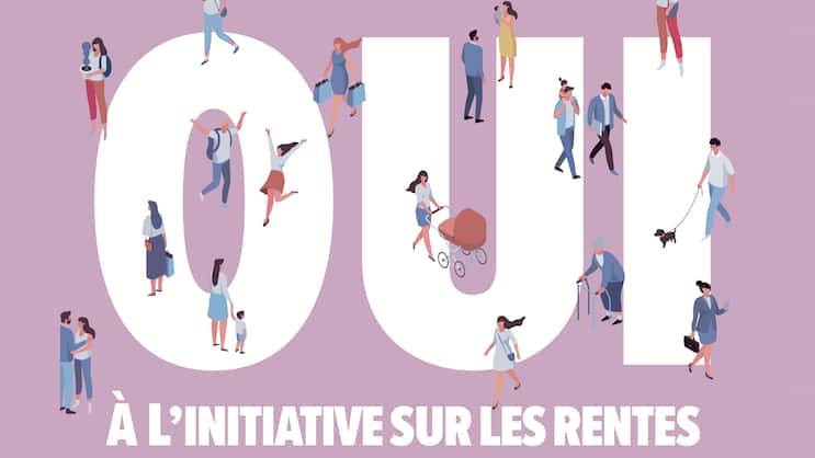 Sujet de la campagne de l'initiative «Pour une prévoyance vieillesse sûre et pérenne».