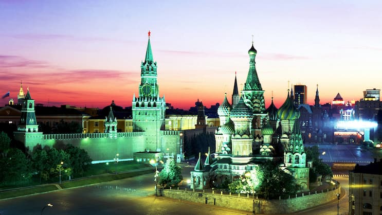 Zentrum der russischen Macht: Der Kreml und die Kathedrale in Moskau.