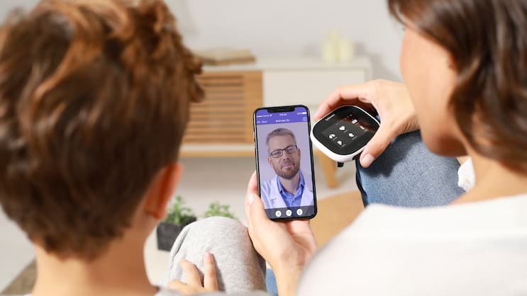 Telemedizingerät für Selbstuntersuchungen