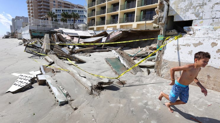 Besonders schwere Verwüstungen richtete der Hurrikan Ian an, der Ende September Florida traf.