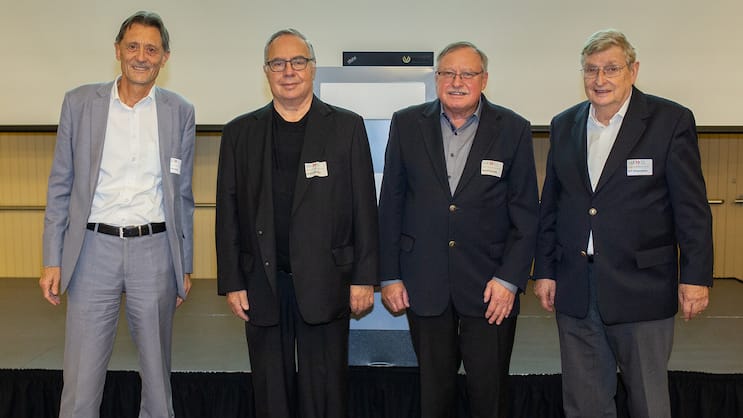 Die vier Gründer, welche die IAF 1996 aus der Taufe hoben (v.l.): Felix Horlacher, André Schaffner, Rudolf Schnider und Rolf Wittendorfer.
