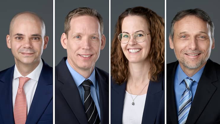 Marco Papalo, Willi Löw, Katja Bagno, René Bucher (v.l.n.r.)