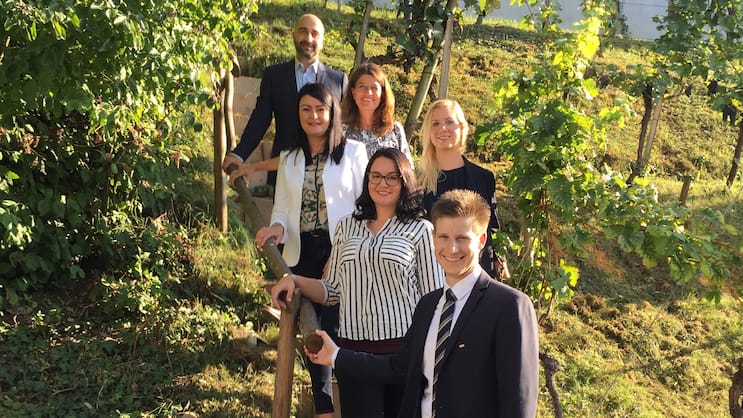 Der neue Vorstand der ASDA-Sektion Aarau (von oben nach unten): Luigi Giordano, Allianz, Eveline Ottiger, Swisscanto, Carmen Casulleras, die Mobiliar, Marina Burgherr, Vaudoise, Stephanie Peter, Vaudoise und Christian Michel, Brokerservice.
