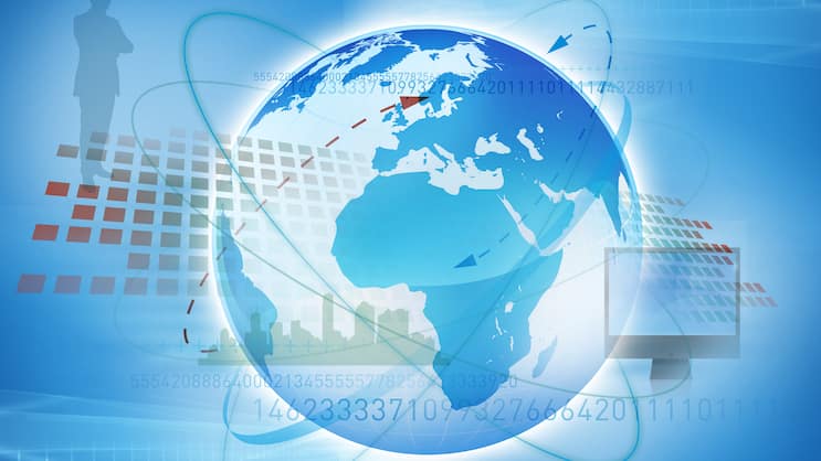 Globale Vernetzung - Datenplattform - digitale Infrastruktur