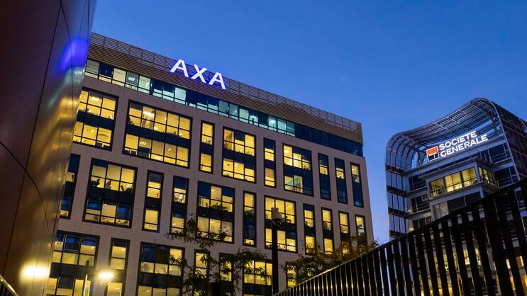 Axa-Hauptquartier in Paris: Die Wall Street stellt den Franzosen ein gutes Zeugnis aus.