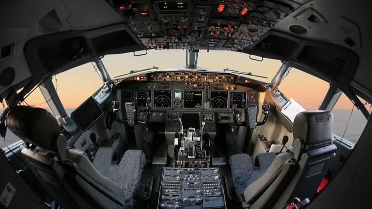 Cockpit Boing 737