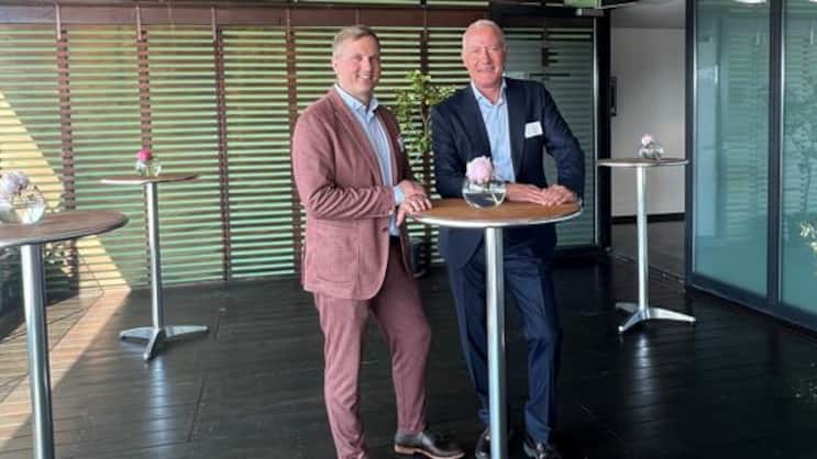 Die neuen Vorstandsmitglieder Thierry Schaerer, Helvetia (rechts im Bild), und Christoph Zbinden, Vertreter SVVG.