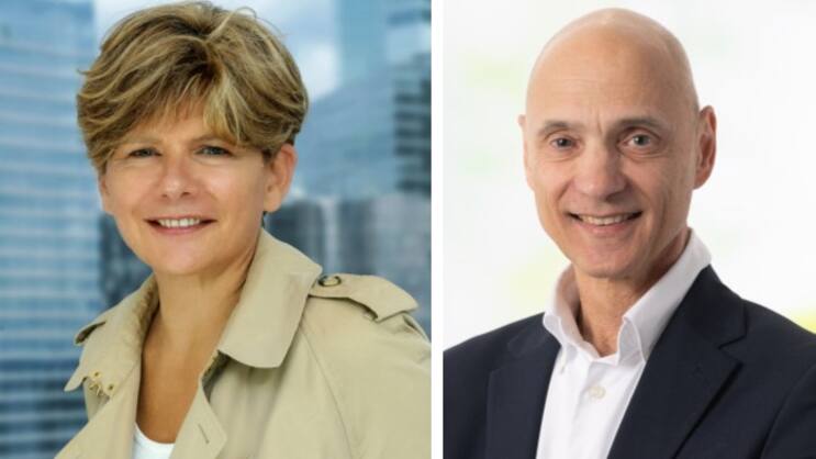 Verantworten das fusionierte Unternehmen gemeinsam: Isabelle Scemama, Axa Investment Managers, und Rob Gambi, BNP Paribas Cardif.
