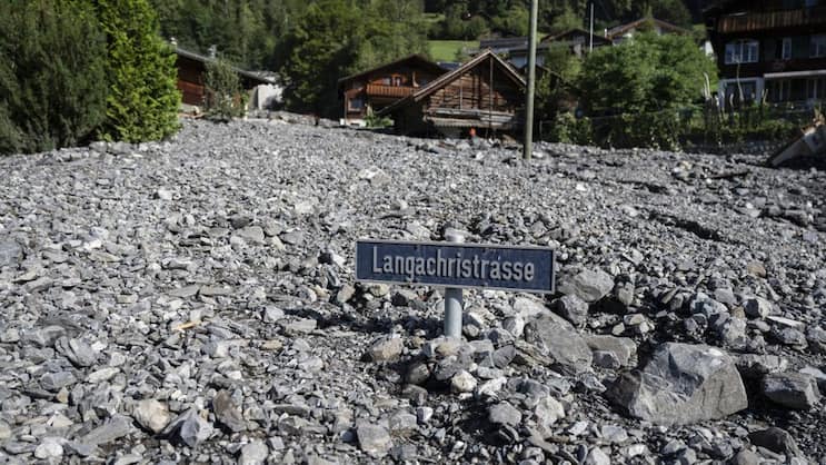 Die Unwetter hinterliessen eine Schneise der Verwüstung.