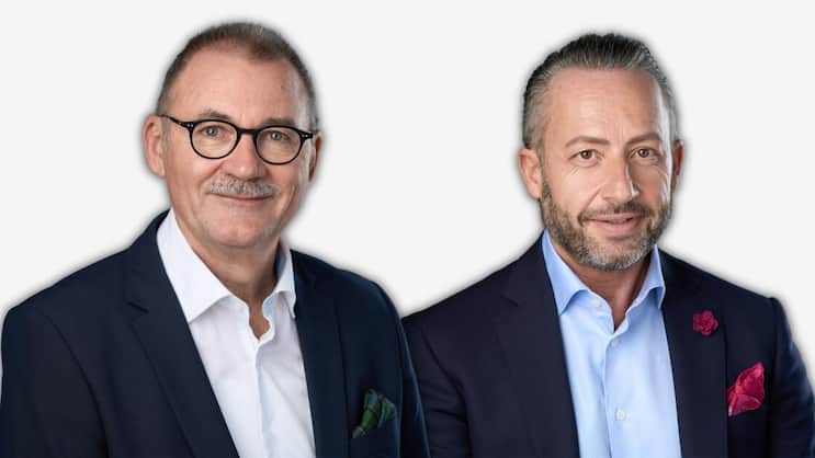 Josef Eckl Zenger, Geschäftsführer der Howden BCZ Versicherungsbroker AG (links) und Teodoro Martino, künftiger Chief Development Officer Howden Schweiz und Mitgliedglied der Geschäftsleitung Howden BCZ Versicherungsbroker AG.