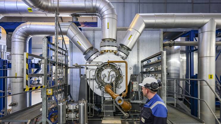 Stockage de gaz en Saxe-Anhalt (Allemagne).
