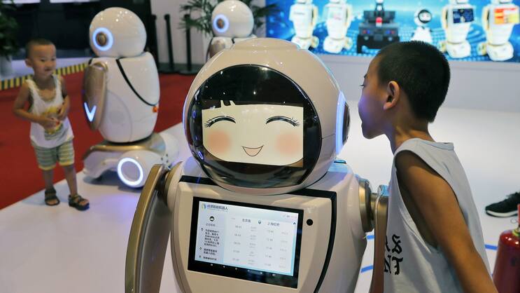 Konversationsroboter in China: Die künstliche Intelligenz hat gewaltiges wirtschaftliches und disruptives Potenzial.