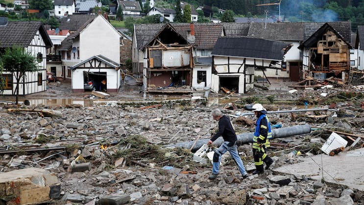 Das Hochwasser hinterliess im Ahrtal ein Bild der Verwüstung.