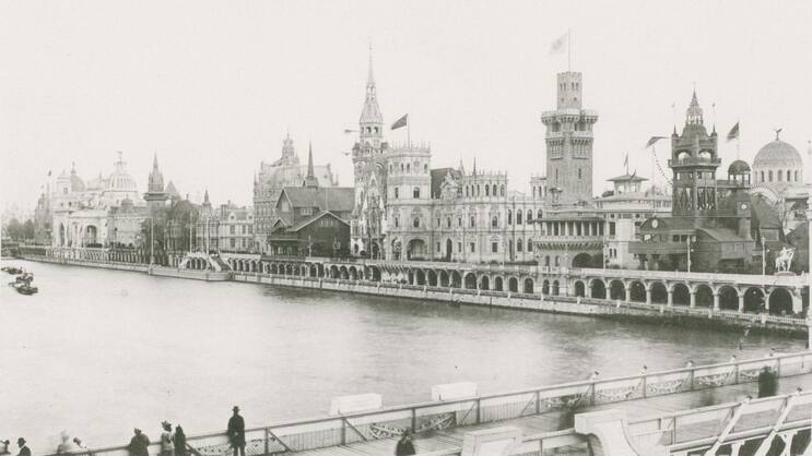 Illustration 1: Pavillons étrangers à l'Exposition universelle de Paris en 1900. (ETH-Bibliothek Zürich, Alte und Seltene Drucke)