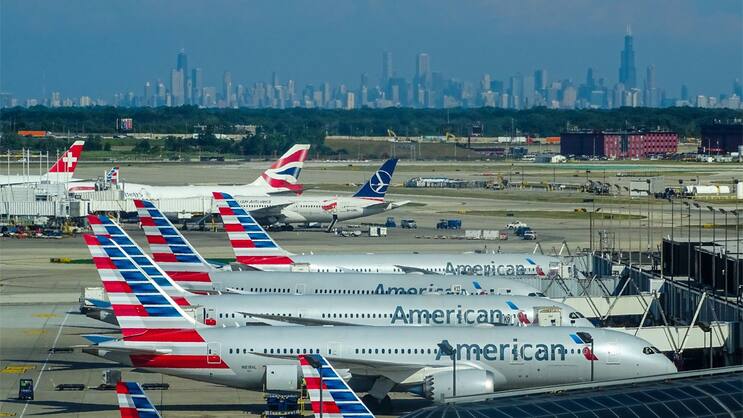 Die durchschnittliche Auslastung der inneramerikanischen Flüge geht deutlich zurück.