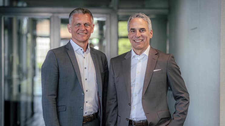 Achim Baumstark (l.) und Michael Wille, neue Verwaltungsräte bei Swica.