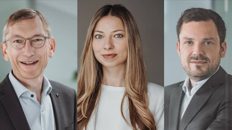 Peter Disler, Teodora Toma und Peter Baldesberger (v.l.n.r.)