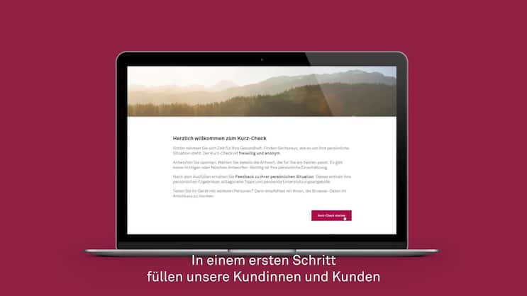 Proaktiv die Gesundheit verbessern mit dem Helsana Kurz-Check.