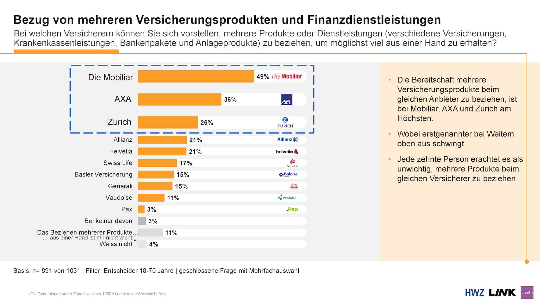 Bezug von mehreren Versicherungsleistungen