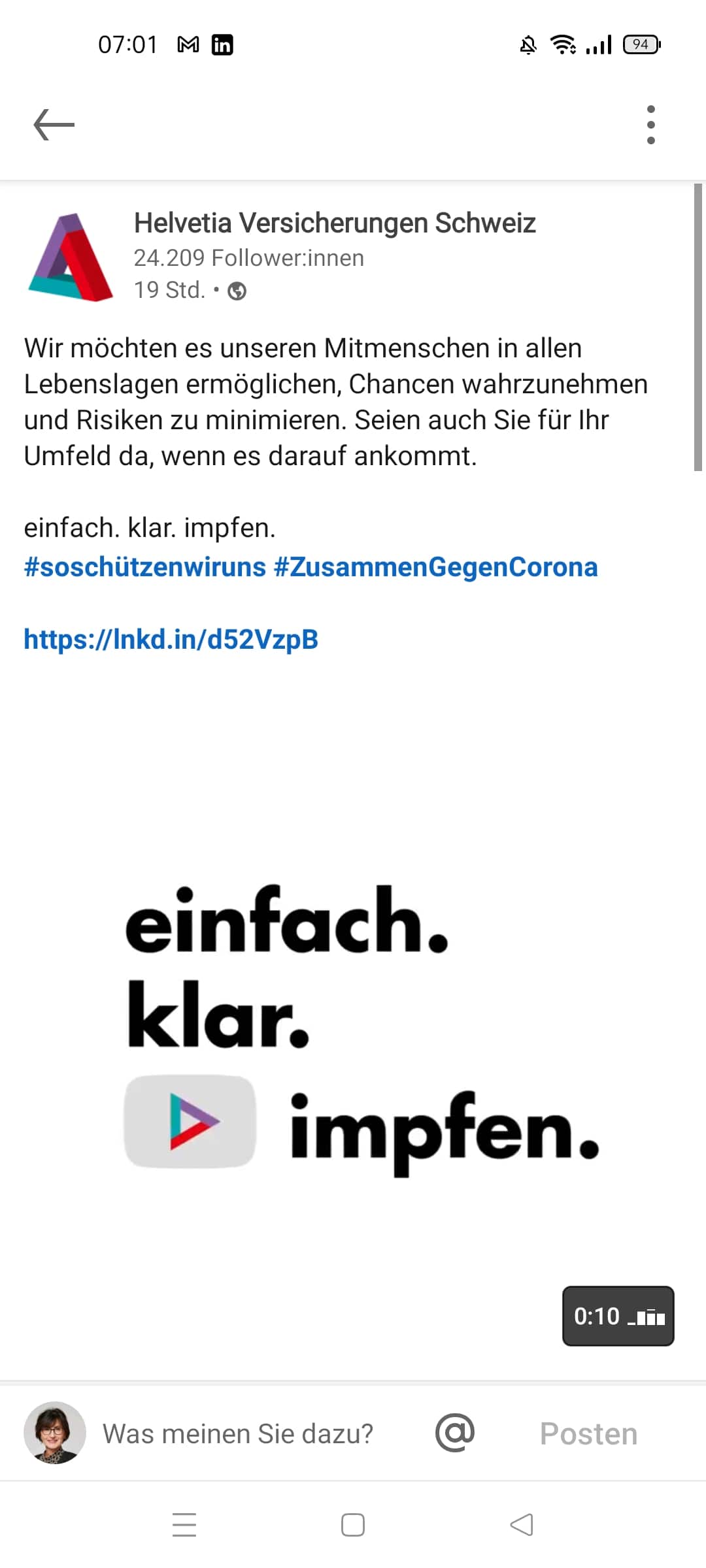 Helvetia Impfkampagne