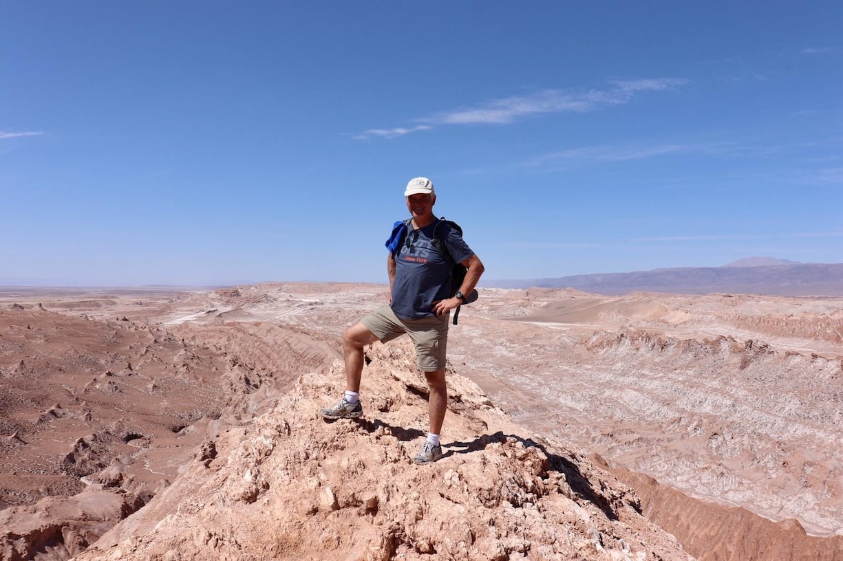 Christoph Schmallenbach in der Atacamawüste.