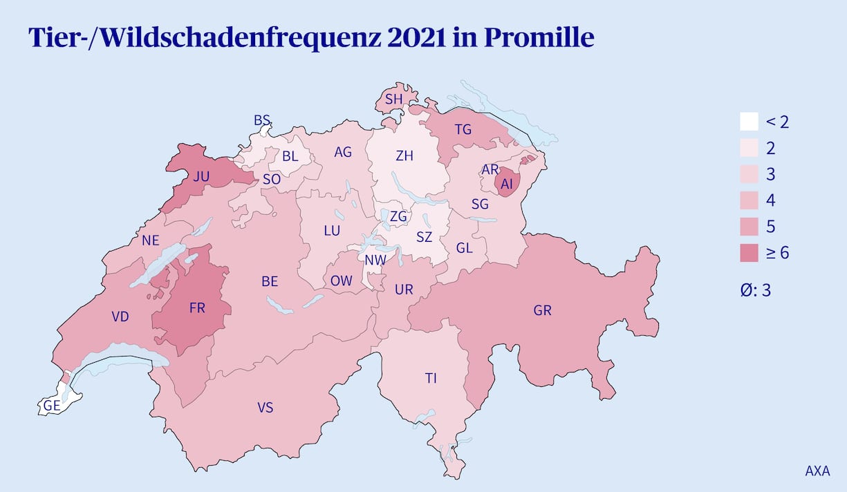 Tier-/Wildschadenfrequenz in Promille