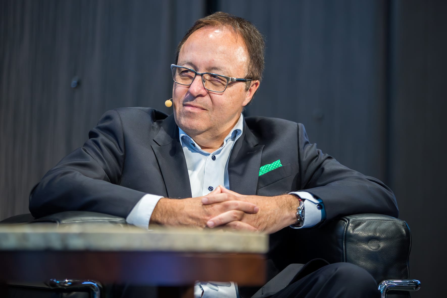 Aufmerksamer Zuhörer: Jean-Daniel Laffely an einem Diskussionspanel.