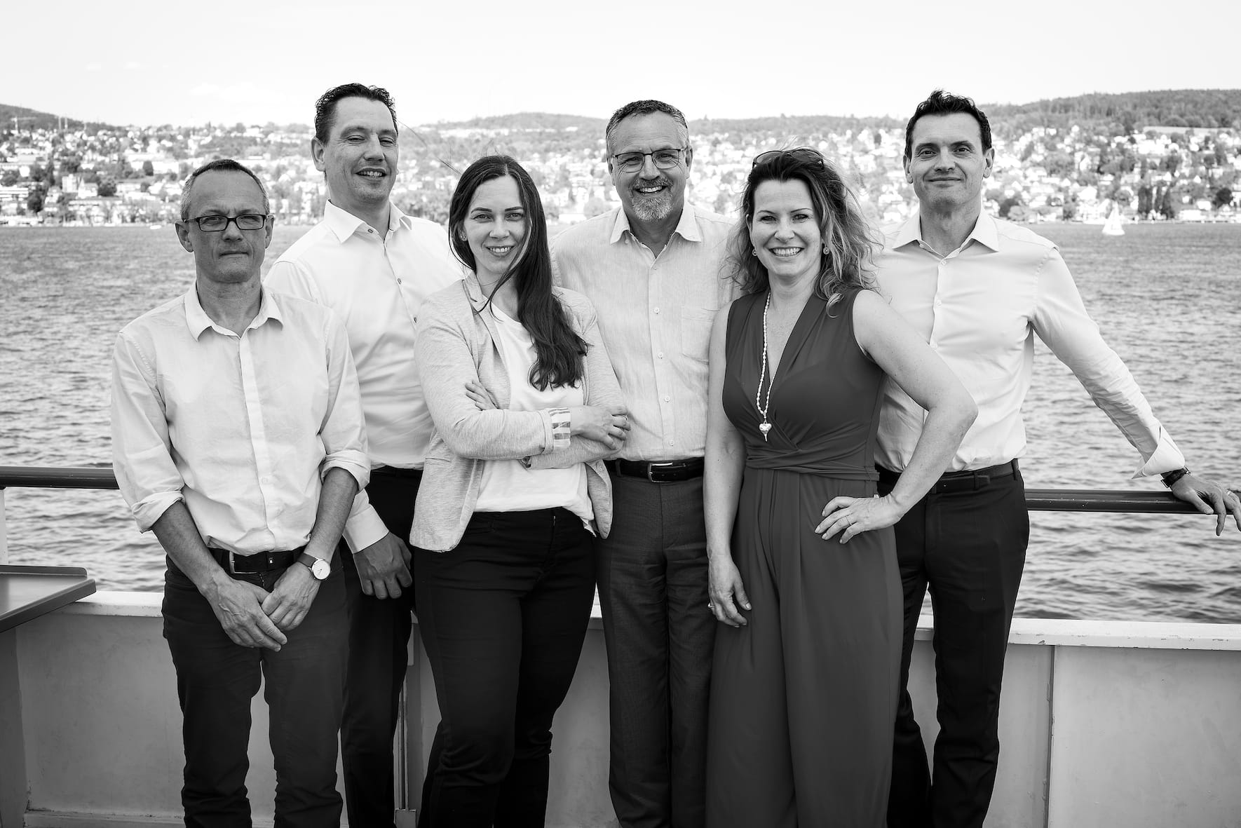 Der SIRM-Vorstand: Sabrina Hartusch, Matthias Huber, Daniele Zucchi, Volker Trapp, Evelyn Lämmli und Jurrit Herber.