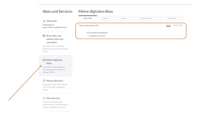 6. Unter %22Profil%22, %22Abos & Services%22 und %22Meine digitalen Abos%22 finden Sie nun Ihren ASDA Zugang.png