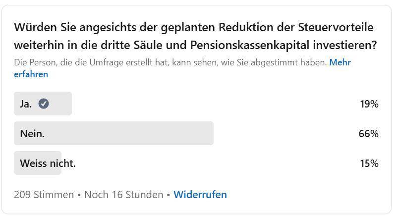 Umfrage LinkedIn