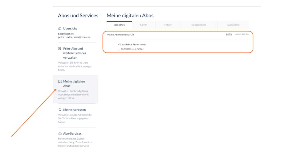 8. Unter %22Profil%22, %22Abos & Services%22 und %22Meine digitalen Abos%22 finden Sie nun Ihren ASDA Zugang.png