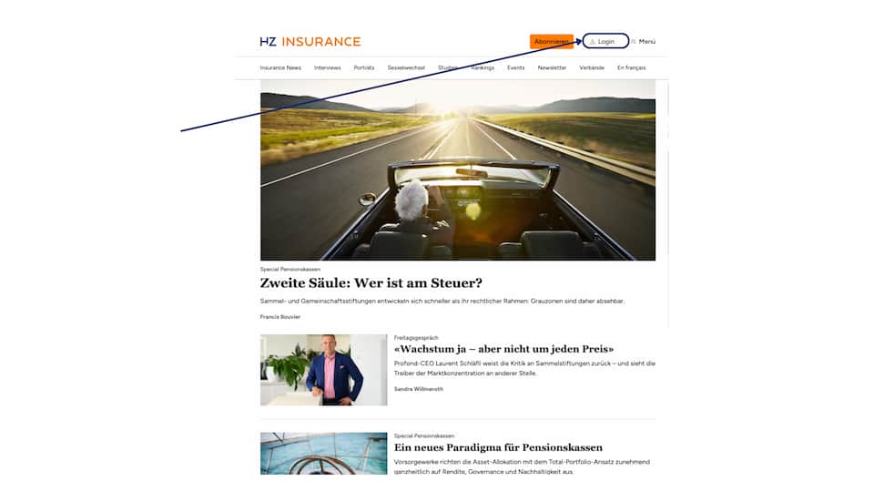 5. Falls Sie noch nicht eingeloggt sind, loggen Sie sich mit dem gleichen Account auf HZ Insurance ein..png